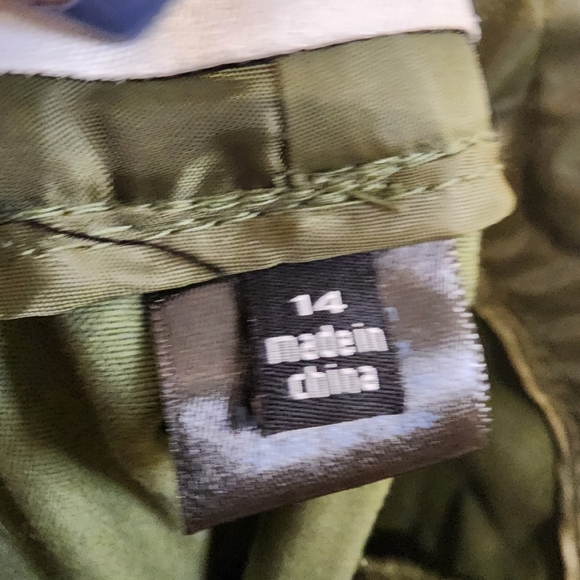 SAG HARBOR Olive Green Women's Cotton Short size 14 - Picture 6 of 9